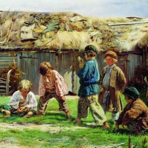 Маковский Владимир Егорович «Игра в бабки»