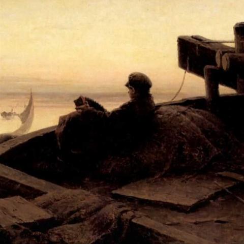 Архипов Абрам Ефимович «На Волге» (1889 г.)