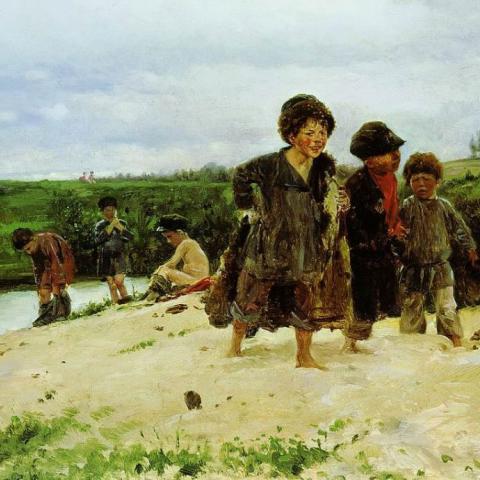 Маковский Владимир Егорович «От дождя»