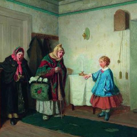 Славильщицы. Л.И. Соломаткин.