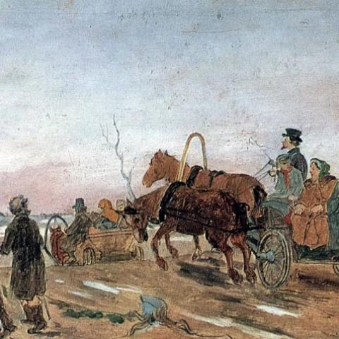 Перов В.Г. «Вечер в Великую Субботу»