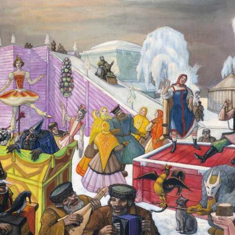 Сергей Юрьевич Судейкин. «Масленичные гуляния», 1921–1922 гг.