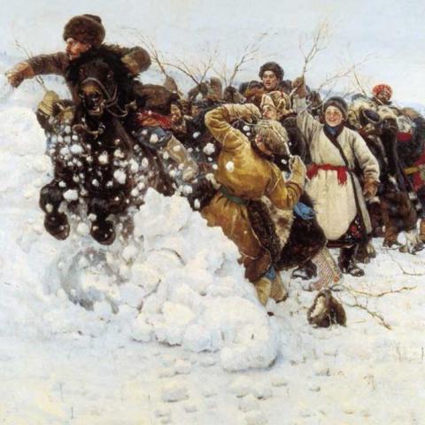 Василий Иванович Суриков. «Взятие снежного городка», 1891 г.