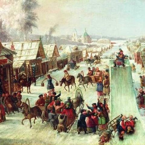 Леонид Иванович Соломаткин. «Ну и Масленица!», 1878 г.